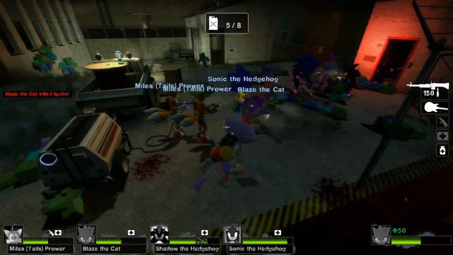 Blaze the Cat Vs Minecraft Zombies - Epic Battle - Left 4 dead 2 Gameplay (L4D2 Custom Skin Mod) смотреть онлайн