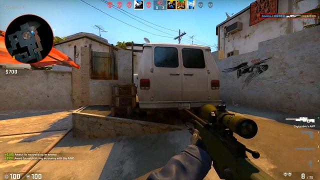 CS:GO Bhopper plays with x-ray goggles on смотреть онлайн