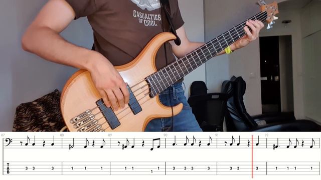 Poets of the Fall - Gravity Bass Cover with Tabs смотреть онлайн