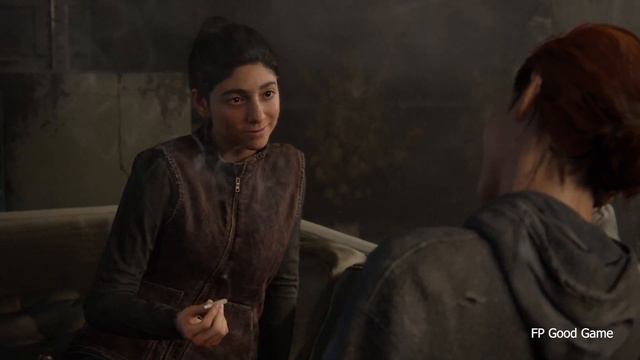 TLOU2 Ellie Kiss Dina Cutscene The Last Of Us 2