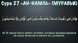 Сура 27 ан-Намль (арабские и русские титры) - Мухаммад Люхайдан