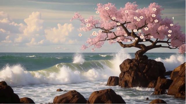 Сакура и море_Фоновая музыка смотреть онлайн