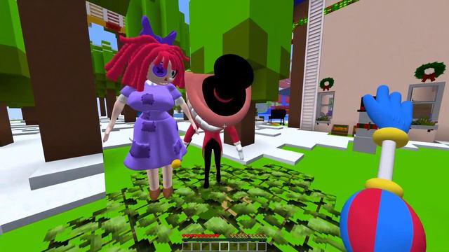 CAINE SPIES ON POMNI AND RAGATHA UNDERWATER! DO THEY GET ANGRY? AMAZING DIGITAL CIRCUS in Minecraft смотреть онлайн