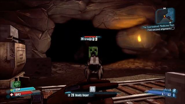 Borderlands 2, Minecraft Easter egg guide, for Minecraft skins weapons and head. With Lead Vulture! смотреть онлайн