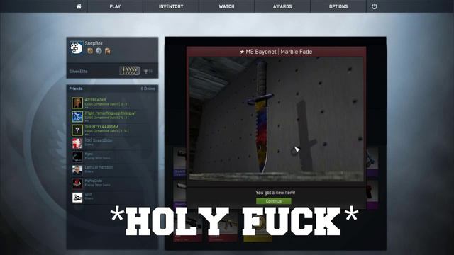 CS:GO M9 BAYONET MARBLE FADE FN UNBOX! смотреть онлайн