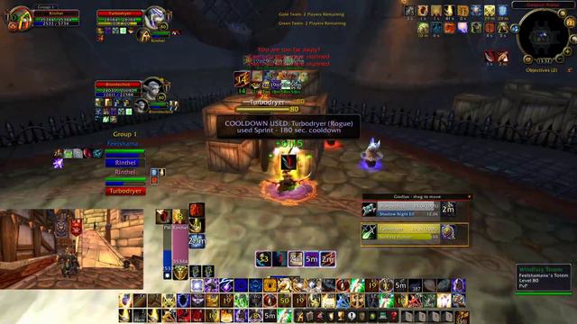 Prot Pala+Rsham VS Rog+Shadow Priest(Warmane/Blackrock)