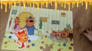 Три кота. Собираем пазлы #трикота #пазлы