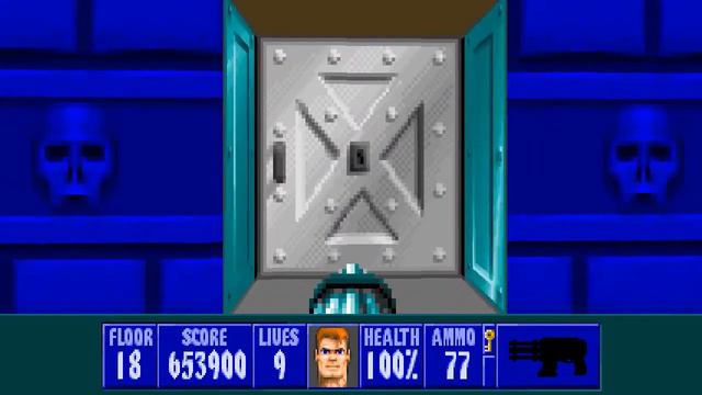 Wolfenstein 3D: Spear of Destiny (1992) Death's Door - 100% Walkthrough смотреть онлайн