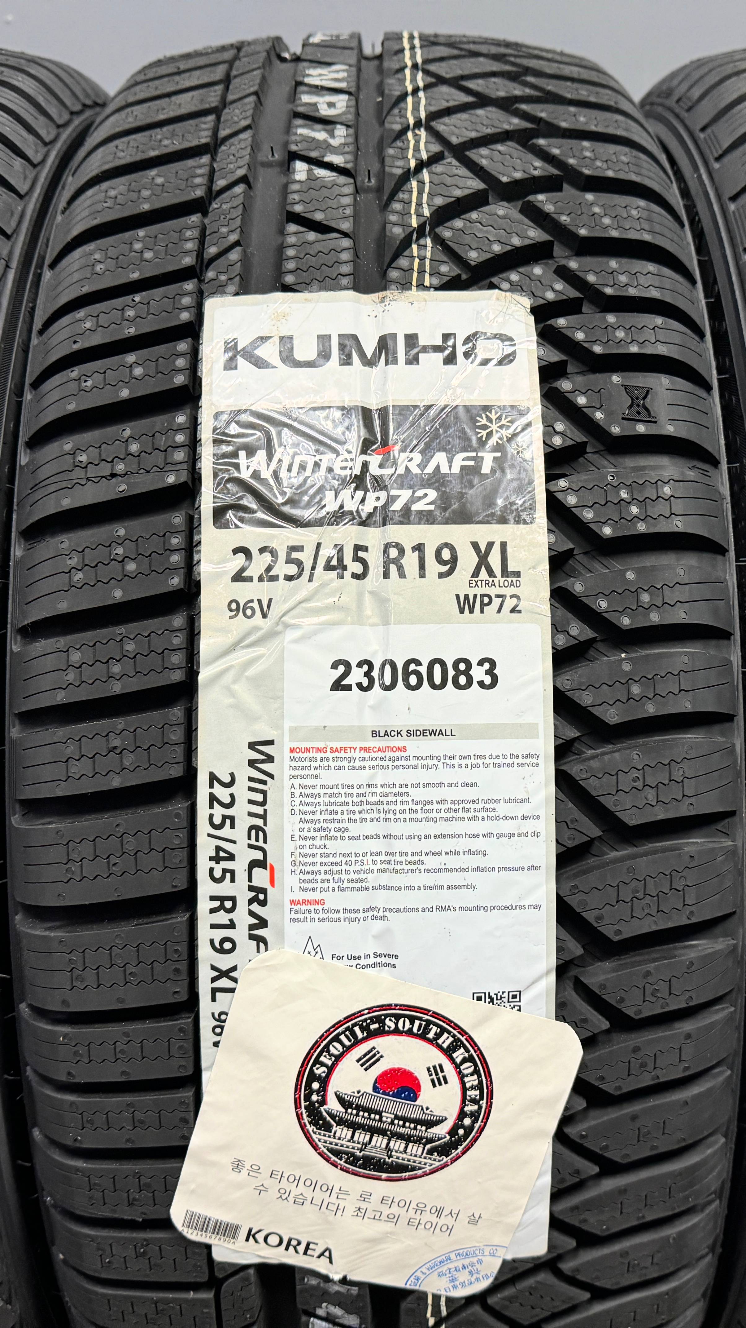 KUMHO WINTERCRAFT WP72 225/45 R19 96V XL