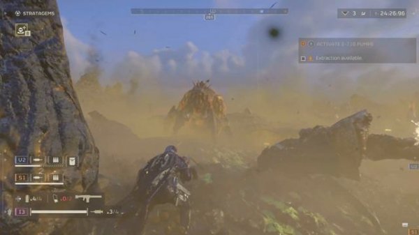 Tactical Warfare: HELLDIVERS 2 machine gun squad in action