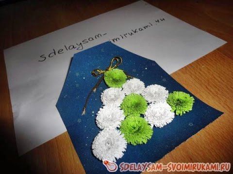 Новогодняя объемная открытка – Елочка смотреть онлайн