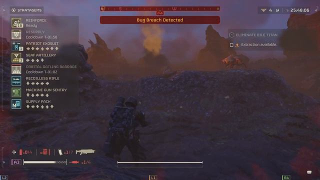 Eliminate Bile Titan @HELLDIVERS 2 смотреть онлайн