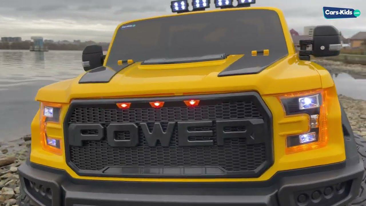 Электромобиль в стиле FORD RAPTOR 12V XHD F150 смотреть онлайн