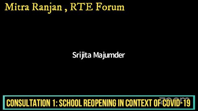 Mitra Ranjan on "Safe reopening of schools focusing on marginalised children " смотреть онлайн