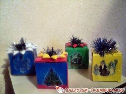 Подарочная упаковка для Новогодних подарков смотреть онлайн