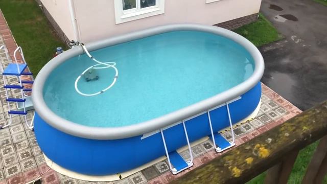 Бассейн BestWay. Сборка, установка, доработка. смотреть онлайн