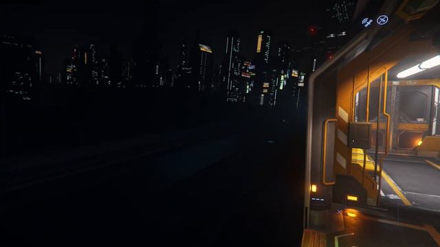 Star Citizen - Metro Transit from Teasa Spaceport to Central Station - Night Drive смотреть онлайн