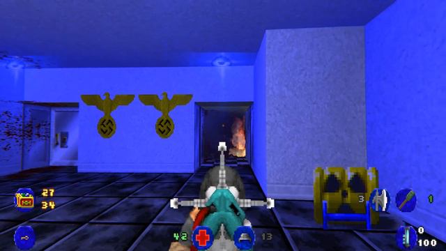 Brutal Wolfenstein, Spear of Destiny Part 3 - Doom Mod Playthrough смотреть онлайн