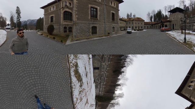 360° VR Cantacuzino Castle Visit Exterior Garden Amazing View Romania 5K 3D Virtual Reality HD 4K смотреть онлайн