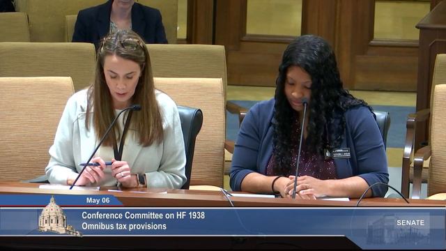 Conference Committee on HF 1938 – Omnibus tax bill - 05/06/23 смотреть онлайн