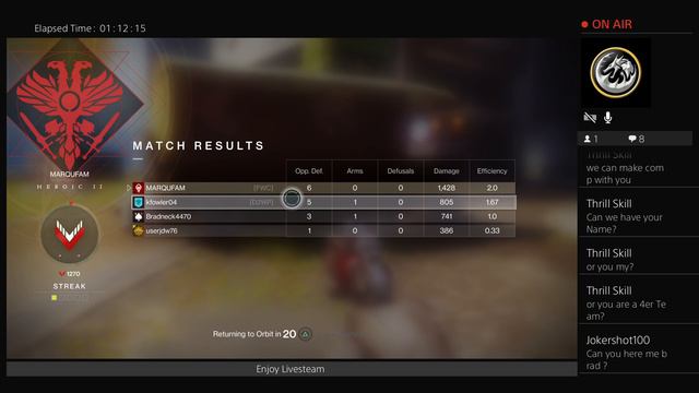 Destiny 2 comp Livestream смотреть онлайн