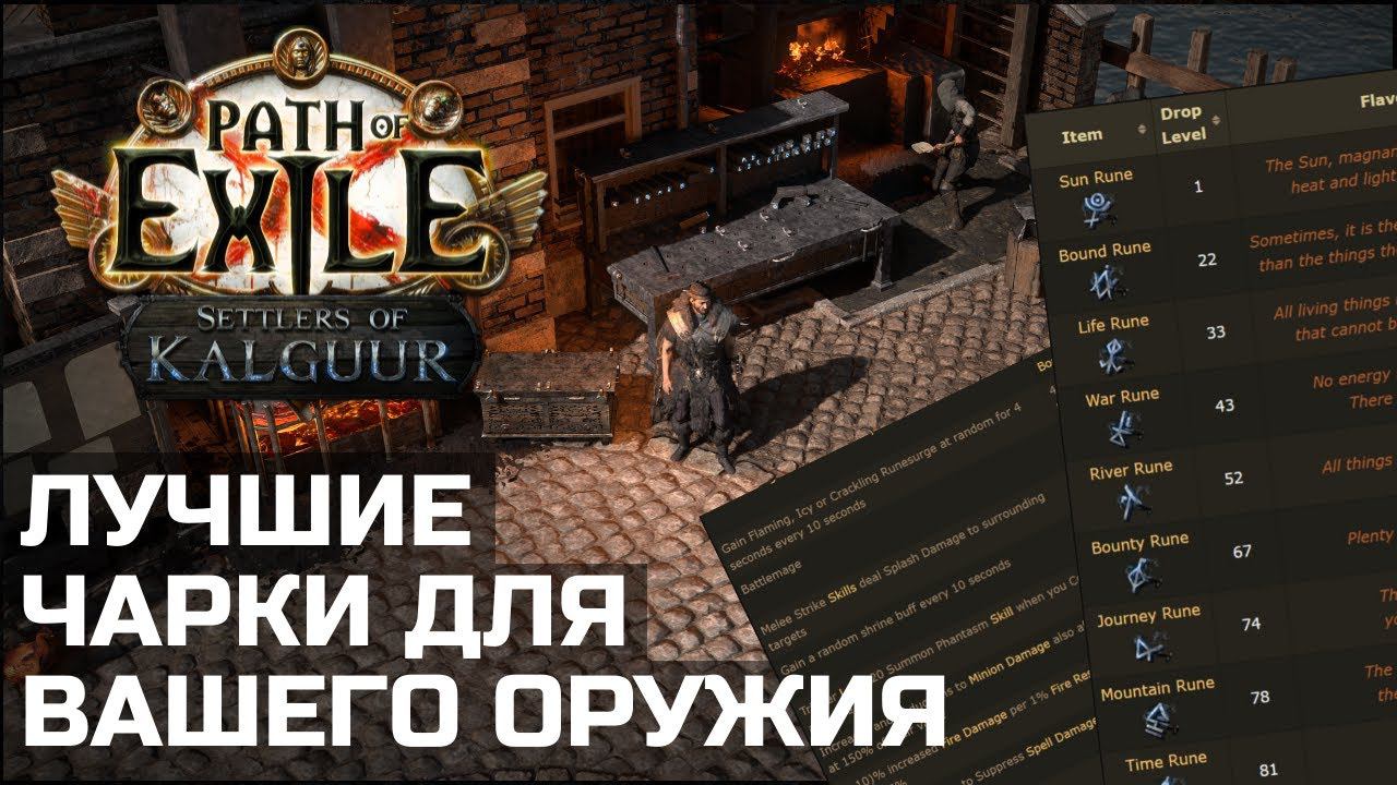 Руны в Path of Exile. Лучшие зачарования для оружия в 3.25 смотреть онлайн