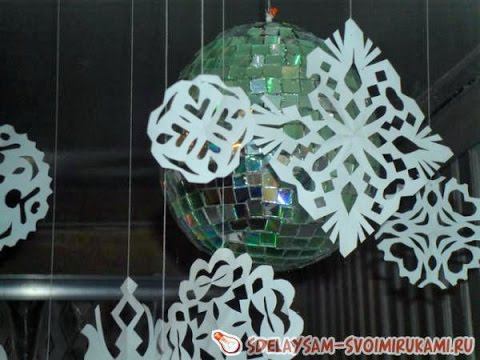 Новогодний шар из CD дисков смотреть онлайн