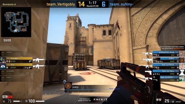CS:GO - ENCE suNny smurfing at Faceit vs rubino & jkaem - Mirage смотреть онлайн