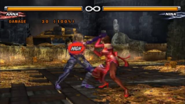 Tekken 5 Anna Chain Combo on Nina Stage Pirate's Cove смотреть онлайн