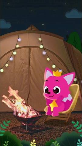 Pinkfong Enjoys Relaxing 🔥Fireplace | Crackling Fire ASMR #shorts смотреть онлайн
