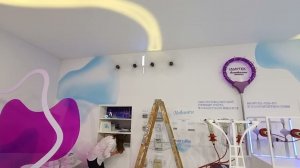 Это тоже видеостена из голографических вентиляторов