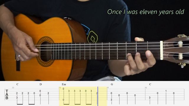 7 Years - Lukas Graham - Fingerstyle Guitar Tutorial TAB + Chords + Lyrics смотреть онлайн