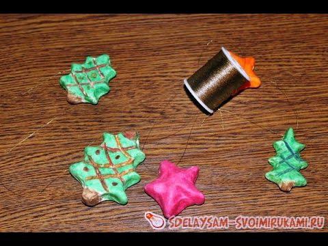 Новогодняя гирлянда из соленого теста смотреть онлайн