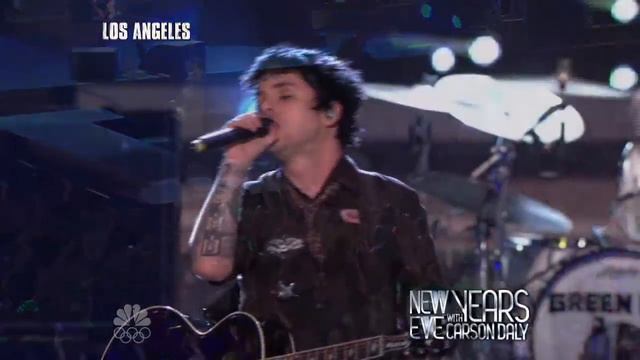 Green Day- 21 Guns- New Year's Eve with Carson Daly- HD смотреть онлайн
