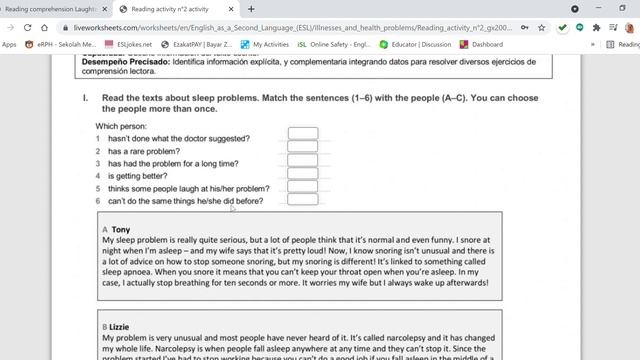 Reading comprehension Laughter is the Best Medicine & Sleep Problems. смотреть онлайн