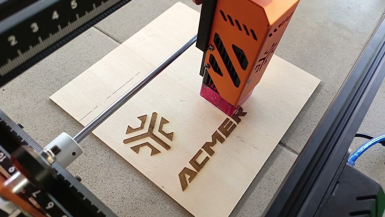 Обзор нового лазерного гравера ACMER P1 S pro: фанера 9см VS лазера 6Вт (полный обзор в описание) смотреть онлайн