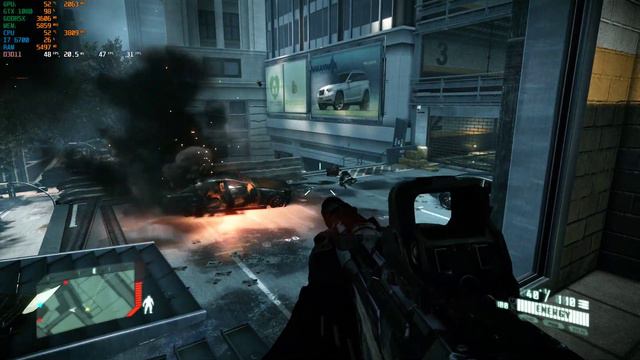 Crysis 2 DX11 Alienware Aurora R5 GTX 1080 OC 4K Performance test смотреть онлайн