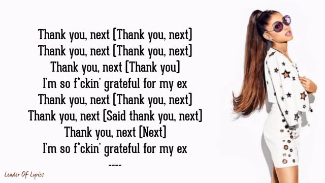 Ariana Grande - thank u, next (Lyrics) смотреть онлайн