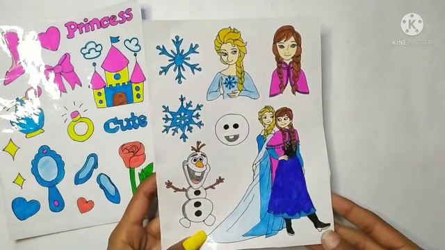 My Handmade sticker book/how to make sticker book/diy stickers смотреть онлайн