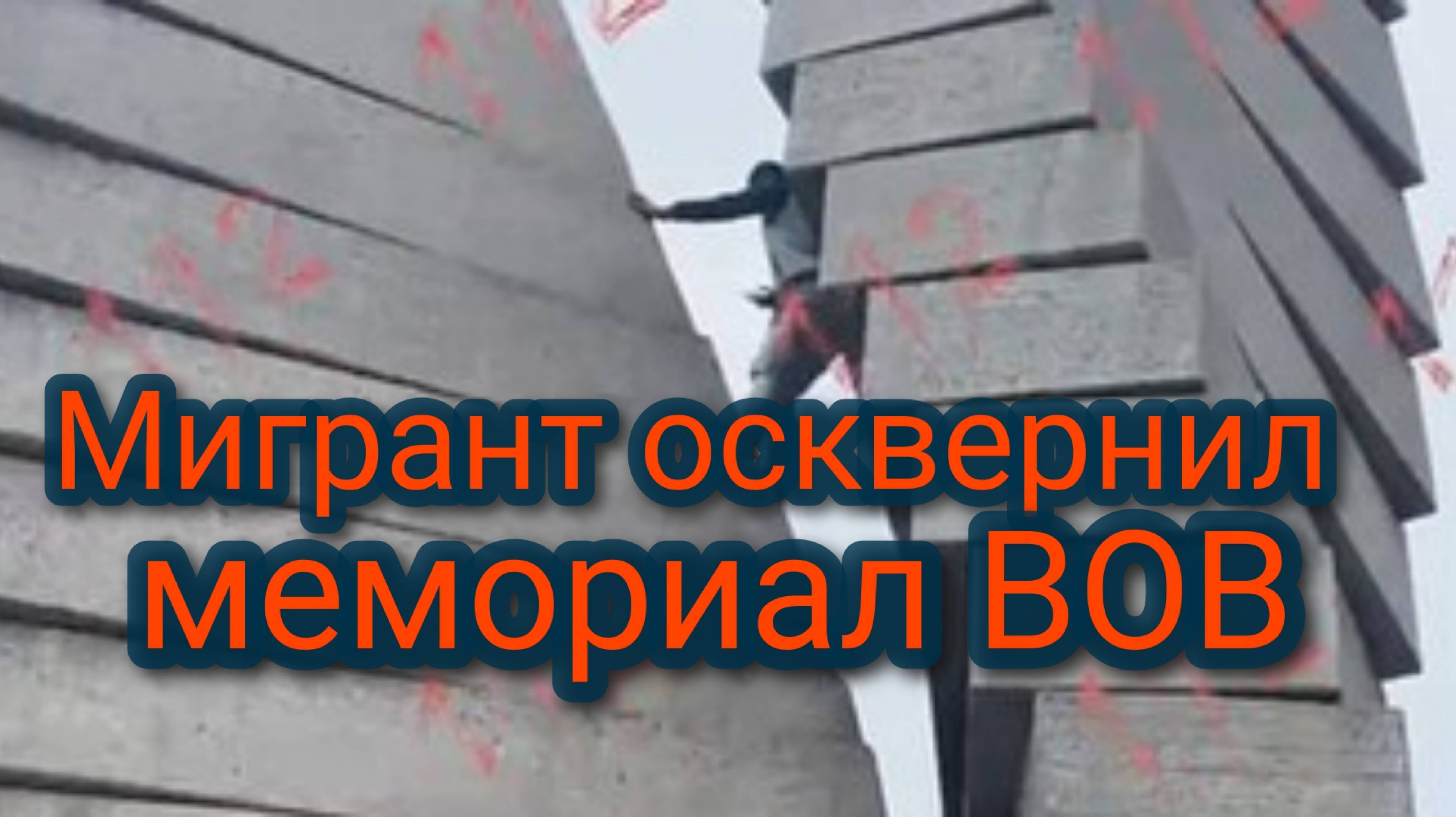 Мигрант осквернил Мемориал Славы павших героев Великой Отечественной смотреть онлайн