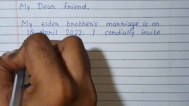 Write a letter to your friend inviting him to your brothers marriage смотреть онлайн