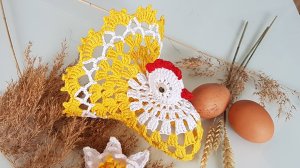 Пасхальная курочка крючком Часть I ГОЛОВА | Идеи подарка к пасхе