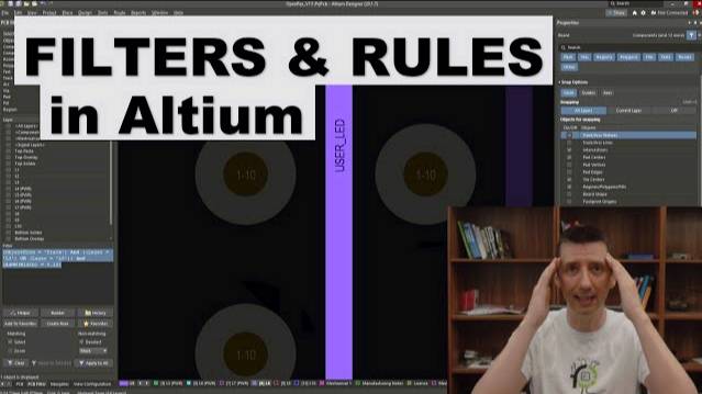 Altium: How to create Filters & Rules EASY (+ 8 Useful Examples) смотреть онлайн