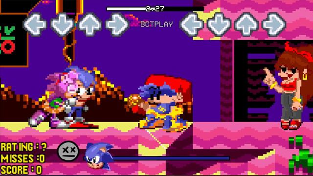 Sonic & Amy - Wired Connection (Friday Night Funkin) смотреть онлайн
