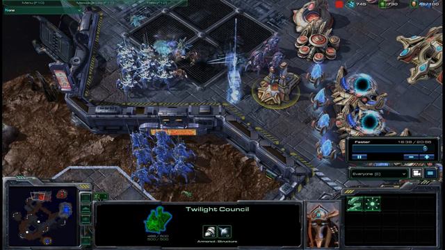 StarCraft 2 BETA PvP - stalker+blink+obs HD смотреть онлайн