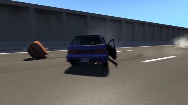 Столкновение машин с камнем CRASH TEST в BeamNG Drive #20 смотреть онлайн