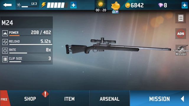 SNIPER HONOR - CHAPTER 1 MAIN MISSIONS - Gameplay Walkthrough Part 1 (iOS Android) смотреть онлайн