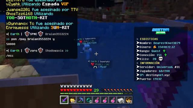 Jugador Se Desconecta En PvP - Factions - Server:Destiny смотреть онлайн