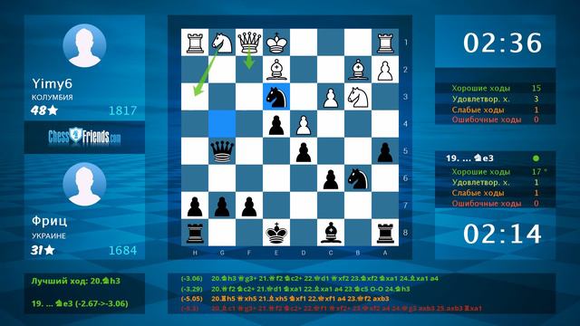 Chess Game Analysis: Yimy6 - Фриц : 0-1 (By ChessFriends.com) смотреть онлайн