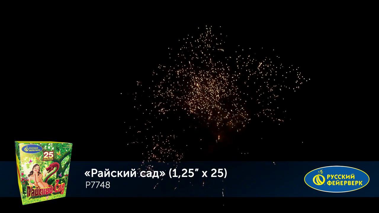 Р7748 Салют "Райский сад" (1,25"х25) МОДУЛЬ 1/4/1 смотреть онлайн